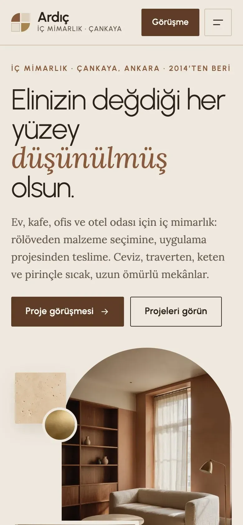 Doku teması telefonda: giriş ekranı