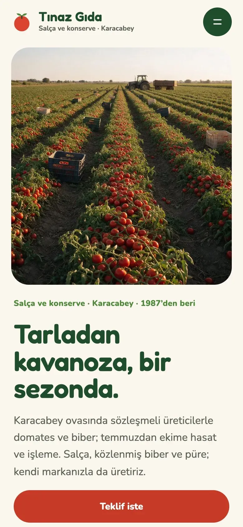 Hasat teması telefonda: giriş ekranı