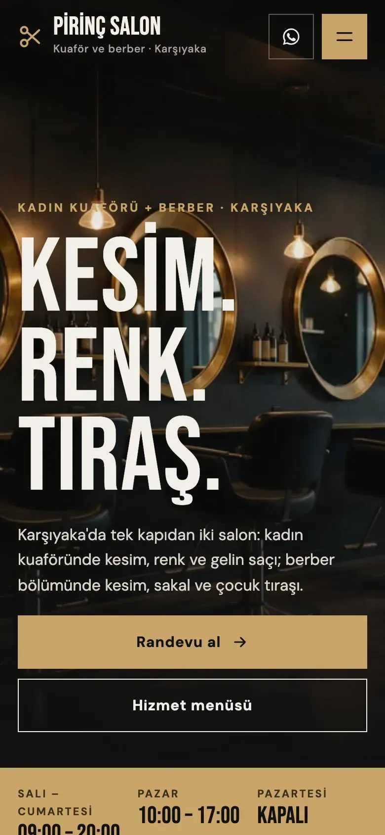 Makas teması telefonda: giriş ekranı