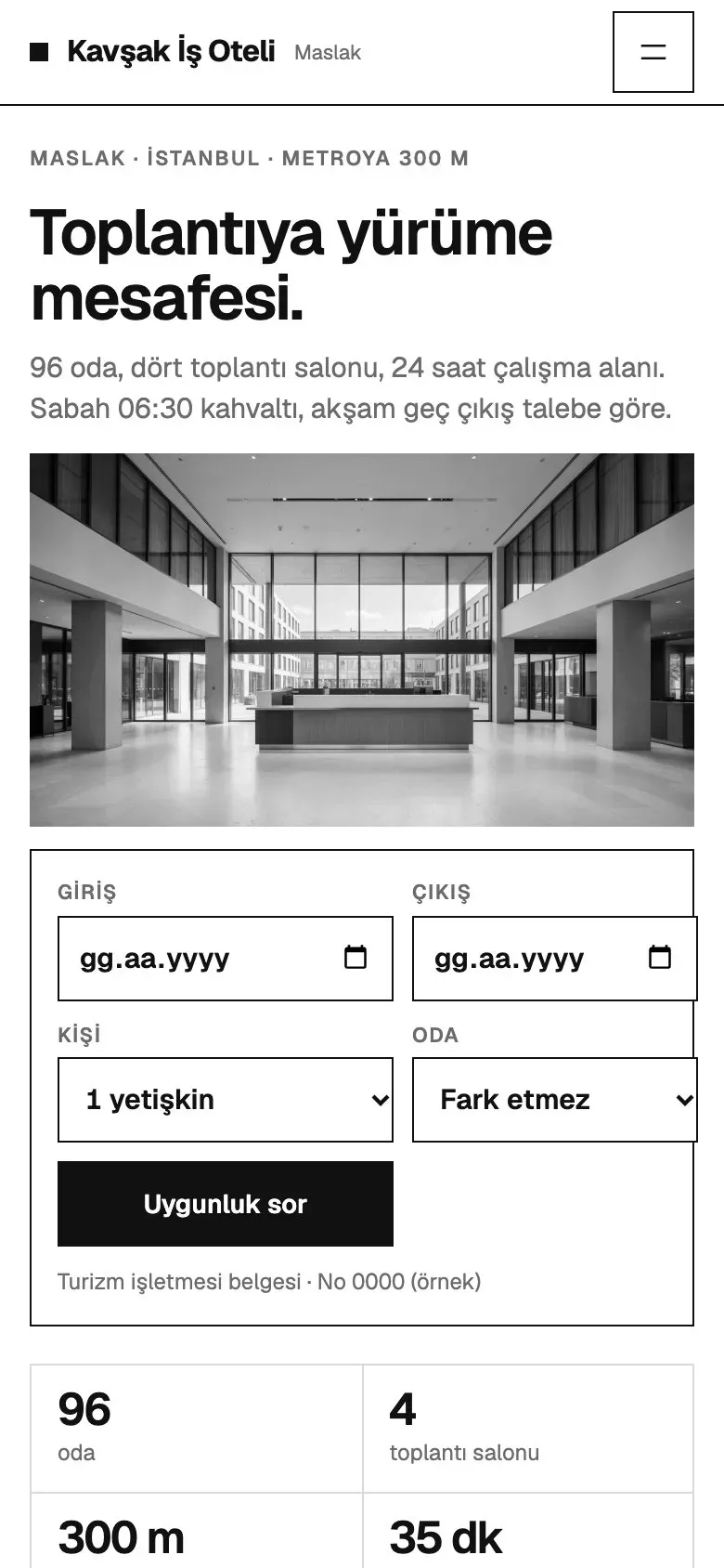 Merkez teması telefonda: giriş ekranı