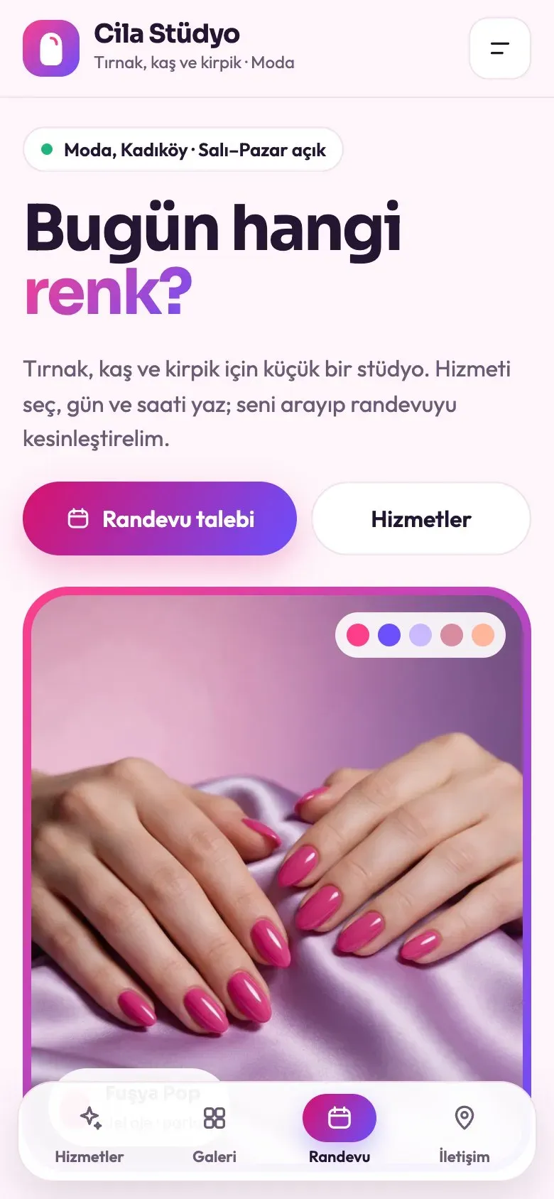 Oje teması telefonda: giriş ekranı