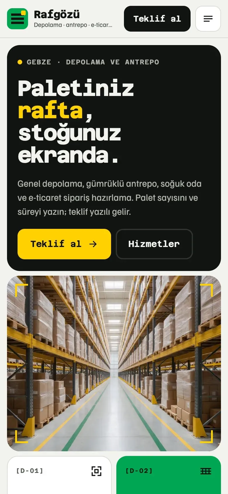 Palet teması telefonda: giriş ekranı