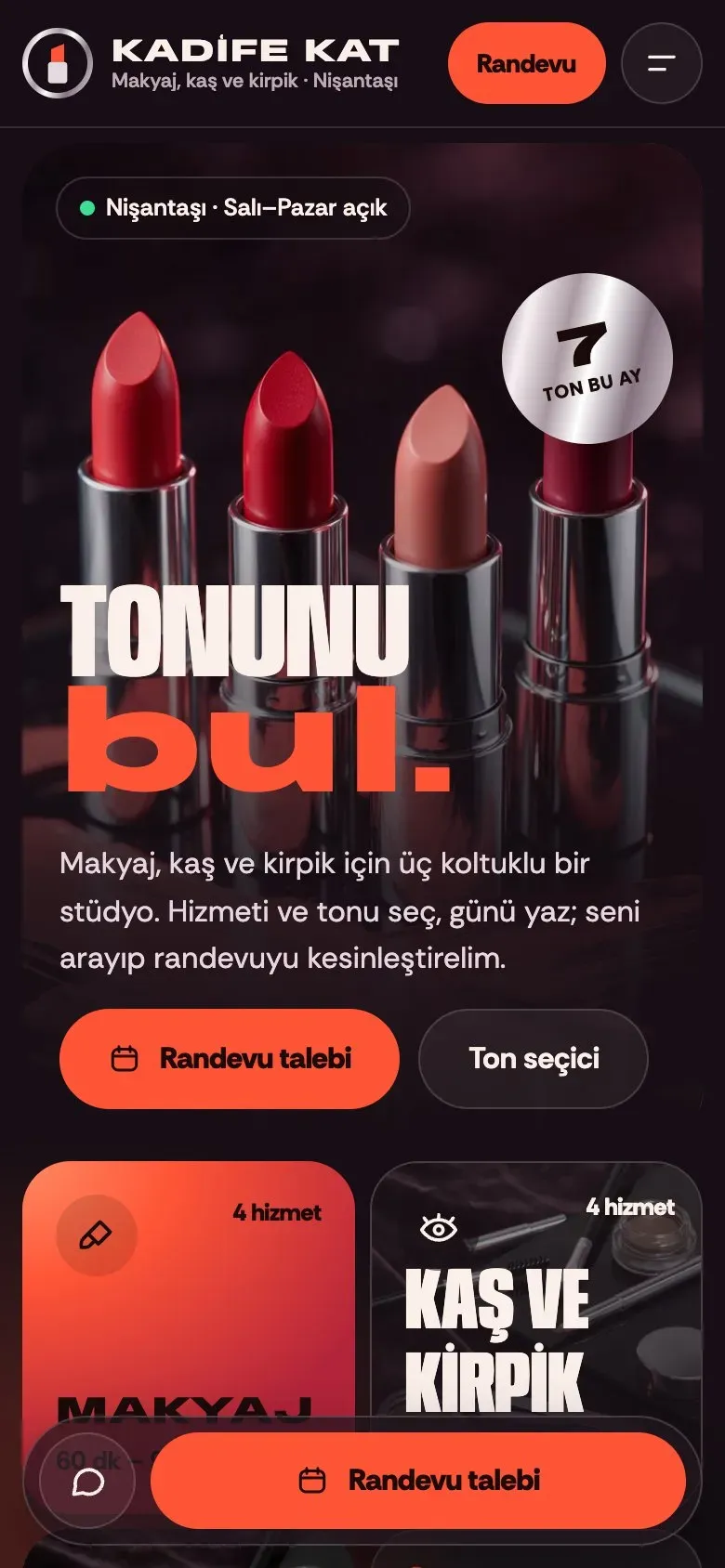Ruj teması telefonda: giriş ekranı