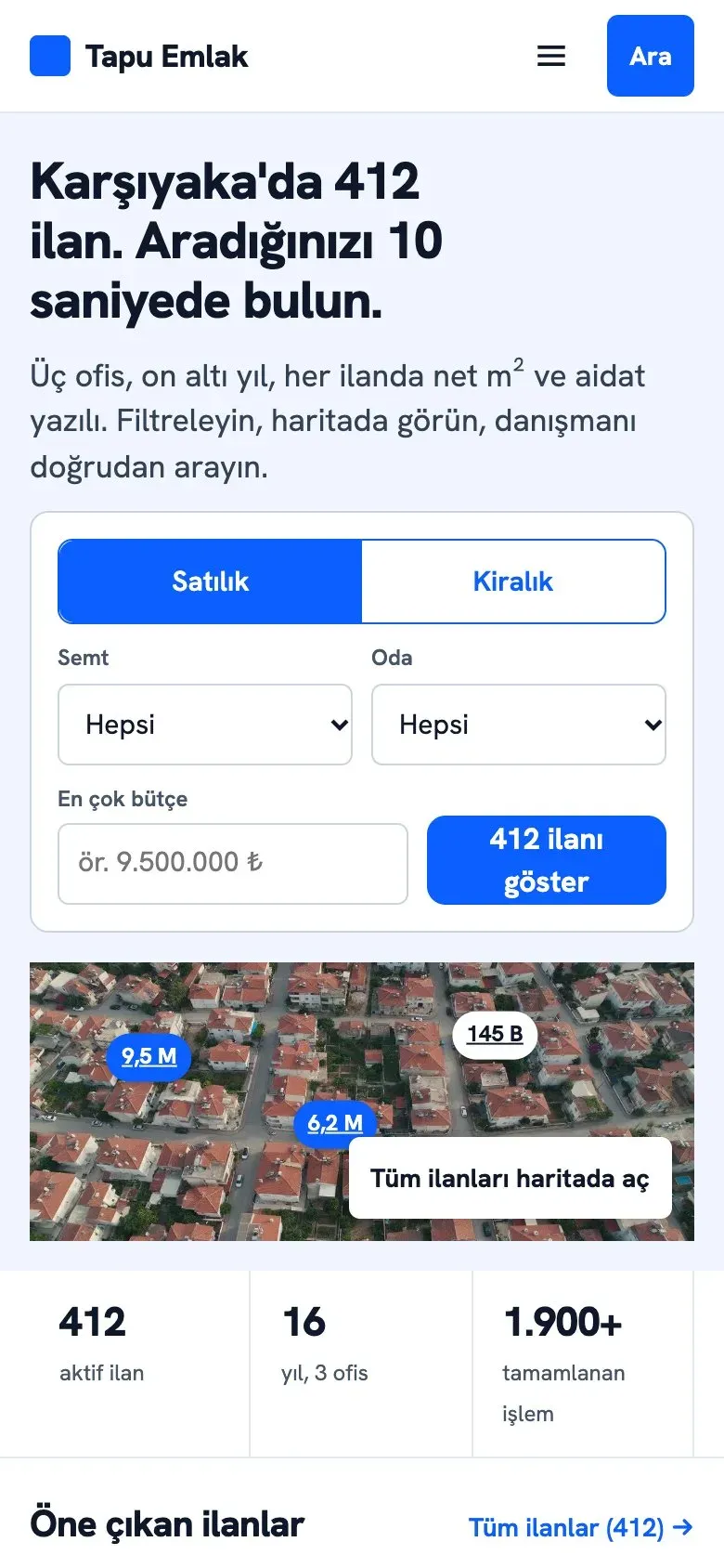 Tapu teması telefonda: giriş ekranı