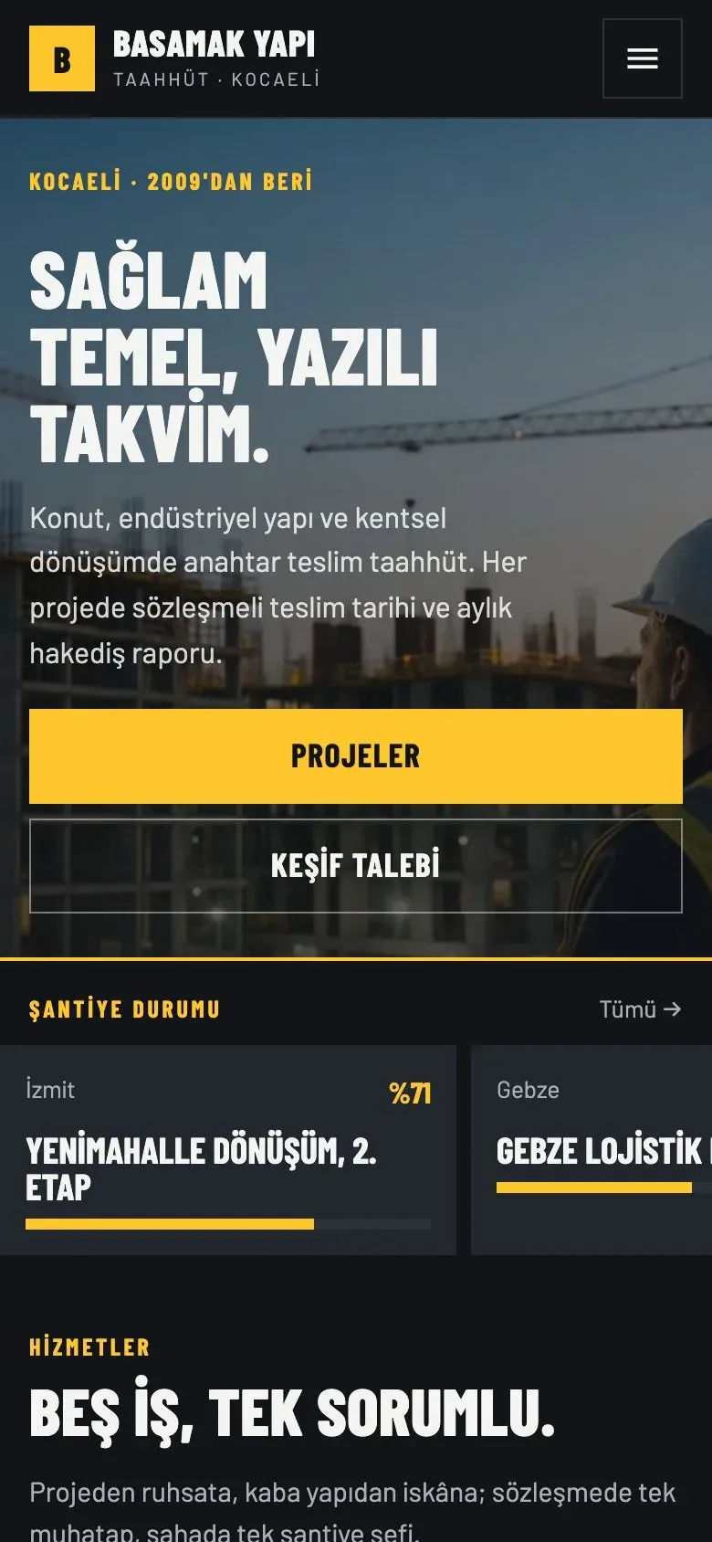 Temel teması telefonda: giriş ekranı