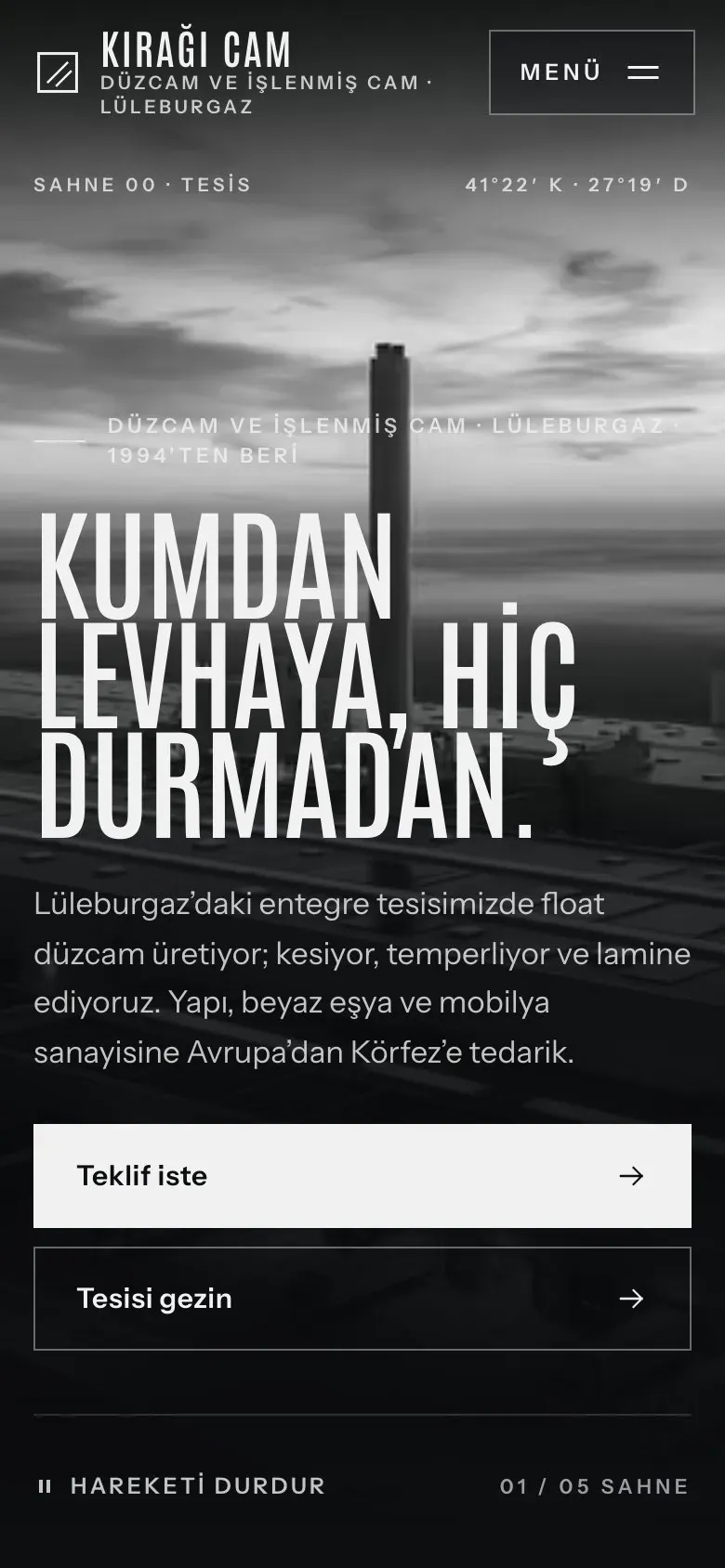 Tesis teması telefonda: giriş ekranı