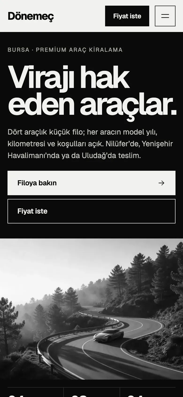 Viraj teması telefonda: giriş ekranı