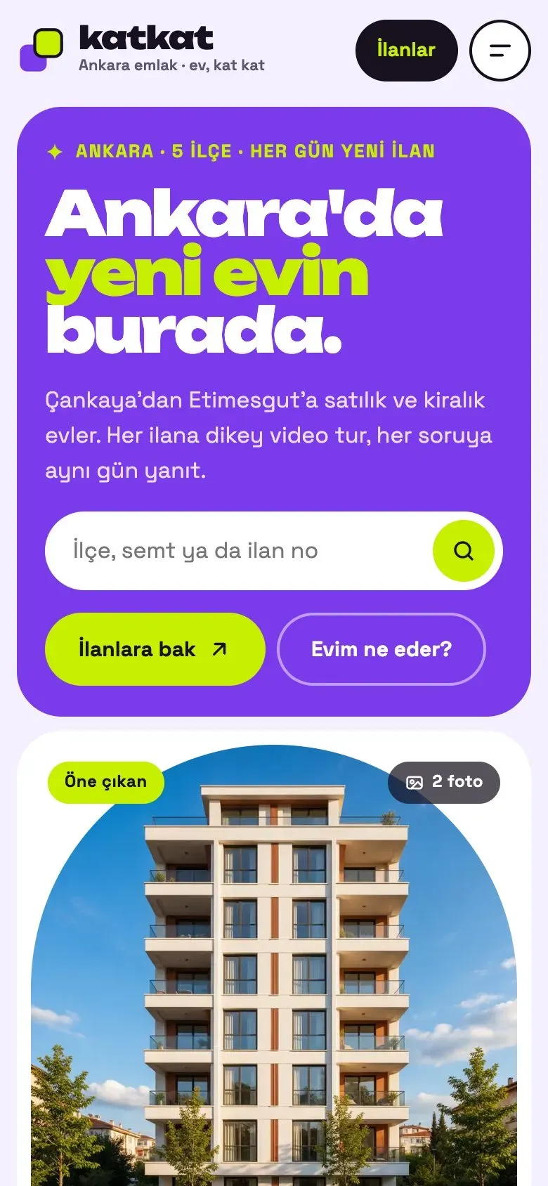 Vitrin teması telefonda: giriş ekranı